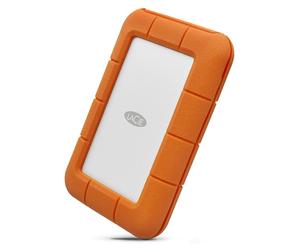 LACIE RUGGED 5TB USB-C USB3.0 DROP- CRUSH- AND RAIN-RESISTANT FOR ALL-TERRAIN USE ORANGE - Nouvo