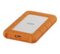 LaCie STFR2000800 Rugged 2 TB Hard Disk esterno da 2,5 USB-C® Argento, Arancion