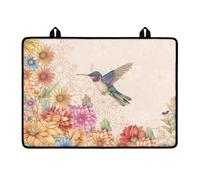 LACIYISON Copertura per fornello elettrico, motivo colibrì, in vetro ceramico resistente al calore, senza pieghe, a induzione, piano cottura, protezione per piani cottura, tappetino scolapiatti per