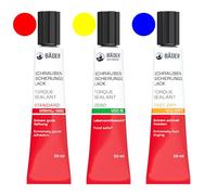 Lackfabrik Bäder - Set di 3 vernici di sicurezza originali per viti, standard + zero + fast dry, strumento per fissare, firmare, sigillare, sigillare e per la prova di manomissione (3 x 20 ml)