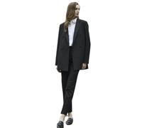 Lacoac Donna Abito da Lavoro Doppio Petto con Bottoni, Giacca e Pantaloni per L'Ufficio Formale della Signora Outfit