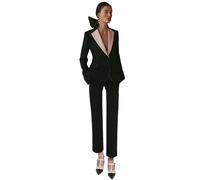 Lacoac Donna Ufficio Signora Suit Due Pezzi Set Due Bottoni Giacca con Pantaloni Business Formale