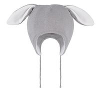 LACOFIA Cappello Invernale Neonata con Orecchie Berretto Beanie Bambina Cappellini Coniglio a Maglia Foderato in Caldo Pile per Bimba Grigio 2-4 Anni L