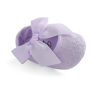 LACOFIA Scarpe da Battesimo Neonata per Bowknot con Suola Morbida Antiscivolo Ballerine Bambina Viola 3-6 Mesi