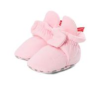 LACOFIA Stivaletti Invernali Antiscivolo con Suola Morbida per neonata Scarpe Primi Passi per Bambina Rosa 6-12 Mesi