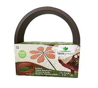 Lacogreen Bordura Flessibile per Aiuole Giardino Lunghezza 5mt Altezza 12cm e 5 picchetti (Marrone)