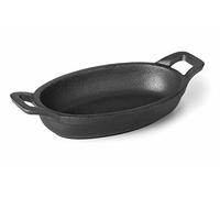 Lacor 25781 - Casseruola ovale senza base Magma 15x10 cm Ghisa, Nero