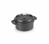 Lacor 25910 - Casseruola in alluminio fuso 10Ø - Qualità professionale nera