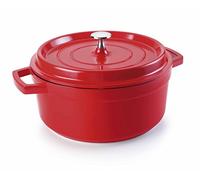 Lacor 25928- Casseruola rossa alluminio pressofuso d.28 cm