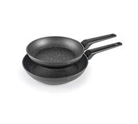 LACOR - 26400 - Set di 2 padelle in alluminio forgiato, antiaderente, adatte per tutti i tipi di piani cottura, compresi induzione, Full Induction, Ø20 e Ø24 cm, ecologico e senza PFOA.