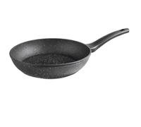 LACOR 26824 Java Antiadherente, Sartén de Aluminio Forjado, Apta para Todas Las Cocinas, Difusor Full Induction, Ecológica y Libre de PFOA, 24cm, Negro