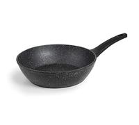 LACOR - 26834 - Padella Honda Antiaderente, Alluminio Forgiato, Adatta per tutti i tipi di piani cottura compresi induzione, Full Induction, Ø24 cm, Ecologico, senza PFOA, Nero
