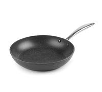 LACOR - 27020 - Padella antiaderente Tricapa, Padella in alluminio pressofuso, senza PFOA, manico ergonomico, adatta per tutte le cucine, 20 cm, nero