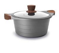 Lacor 27320 - Padella Stilo con vetro Coperchio, alluminio, grigio, 2...