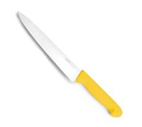 LACOR - 38301 - Coltello Chef Select, Coltello da Carne Rossa, Acciaio Inox, Taglio Deciso ed Equilibrato, Manico Ergonomico Rosso e TPV Antiscivolo, 20 cm
