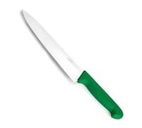 LACOR - 38315 - Coltello da Cucina Select, Coltello per Frutta e Verdura, Acciaio Inox, Taglio Deciso ed Equilibrato, Manico Ergonomico Verde e TPV Antiscivolo, 25 cm