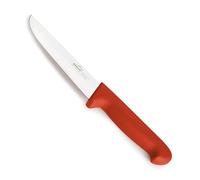 LACOR - 38330 - Coltello da macellaio Select, Coltello da carne rosso, Acciaio inossidabile, Taglio deciso e bilanciato, Manico ergonomico in TPV rosso e antiscivolo, 17,5 cm