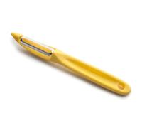 Lacor - 39090 - Pelapatate Professionale, Pelapatate Acciaio, Pelapatate Universale, Doppio Bordo Oscillante e Microseghettato, Acciaio Inox, 17 cm, Giallo