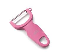 Lacor - 39092 - Pelapatate Professionale, Pelapatate Acciaio, Pelapatate Liscio Fast, Acciaio Inox, Doppio Bordo Liscio, Precisione e Accuratezza, Ergonomico, Ambidestro, 11 cm, Magenta