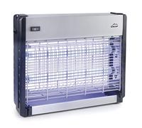 Lacor 39134 scacciamosche Capter, lampada antizanzare, elettrico 100% efficiente, 26 W, superficie: 80 m2, 38,5x9x31 cm, metallo, INOX