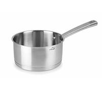 Lacor 45214 Casseruola con manico e coperchio Foodie 14 x 7.5 cm, Acciaio Inox, Grigio, 32 x 16 x 11 cm