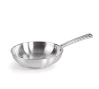 LACOR- 45430- Padella Foodie, Acciaio Inox 18/10, Antiaderente, Ergonomica, Naturale ed Ecologica, Compatibile con tutte le cucine, Compatibile con forno, Lavabile in lavastoviglie, 30x22x6,5 cm