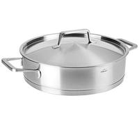 Lacor 45624 - Padella con coperchio Foodie 24 x 6.5 cm, Acciaio Inox, Grigio, 32 x 26 x 9 cm