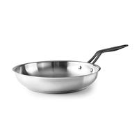 LACOR - 47324 - Padella Origin, Acciaio Inox 18/10, Fondo Diffusore di Calore Sandwich, Manico in Acciaio Inox Rivestito PVD, Adatto A Induzione, Lavabile in Lavastoviglie, Adatto Al Forno, Ø24cm