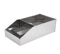 Lacor - 50450 - Farinatore in acciaio inossidabile, Setaccio di farina, Ideale per infarinare o pannare alimenti, Pulizia facile, per cucine professionali, acciaio inossidabile, 50 x 26, 5 x 18 cm