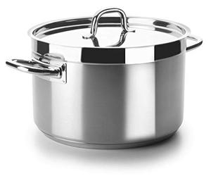 Lacor - 54046s - Casseruola alta senza Coperchio Chef Luxe 45 cm Acciaio