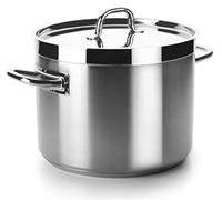 Lacor - 54131s - Pentola bassa senza Coperchio Chef Luxe 32 cm acciaio inox