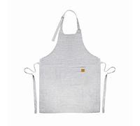 Lacor - 60081 - Grembiule da cucina unisex, Grembiule dal design semplice, elegante e originale, misure 68x83 cm, colore Bianco e Blu a righe