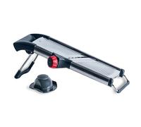 Lacor - 60274 - Mandolino ProSlice, 2 lame, 2 tipi di taglio, Fette 0-9 mm, Julienne 4,5 e 9 mm, Protezione per le dita, Lama staccabile, Acciaio inossidabile, 41,5x13,5 cm