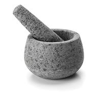 Lacor 60517-Pestello e mortaio in Granito, 12 x 8 cm, colore: grigio