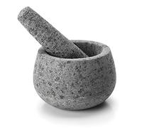 Lacor 60517-Pestello e mortaio in Granito, 12 x 8 cm, colore: grigio