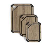 Lacor 60588 - Tagliere, fibra di legno + silicone, noce, grande
