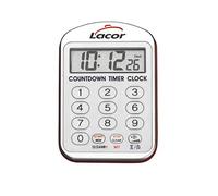Lacor 60804- Orologio da Cucina con Timer | Utensile professionale duraturo; progettato per prestazioni ottimali e una pulizia rapida in lavastoviglie