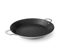 LACOR - 60833 - Padella per Paella TriChef in Acciaio Inox, Tecnologia TriCapa, Antiaderente Quantanium, Manici in Acciaio Inox, Induzione, 5 Porzioni, Facile Pulizia, ø 34 cm e Altezza 5 cm