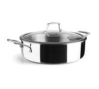 Lacor 60888 - Casserola Trichef bassa, 5 L, 28 cm, Tricapa de Acciaio