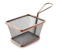 Lacor Cestino Quadrato Bronzo, Acciaio Inox, Grigio, 10 cm