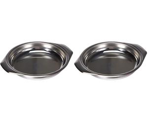 Lacor 61116- Piatto per uova 16 cm inox 18% cr (Confezione da 2)