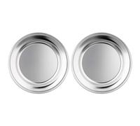 LACOR 61121 Piatto piano per camping, 22 cm, Acciao inox 18/0 (Confezione da 2)