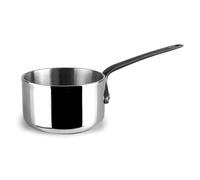 Lacor - 61142 - Mini Casseruola Trimetallica, Acciaio Inox 18/10 con Anima in Alluminio, Diametro 5 cm, 60 ml, Manico Ergonomico con Rivestimento in Titanio PVD, Elegante e Funzionale