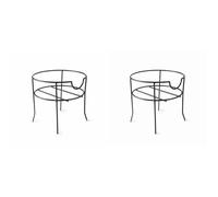 Lacor - 61955 - Supporto per brocca d'acqua, supporto per distributore di bevande, supporto per brocca ref. 61951, facile da pulire, filo d'acciaio, robusto e durevole, 19.5 x 18.5 cm, nero opaco