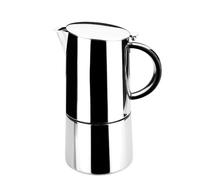 Lacor 62054 - Caffettiera per espresso moka in acciaio inox 18/4, 4 tazze