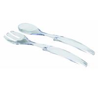 Lacor 62399 - Forchetta + Cucchiaio per insalata acrilici 30 cm