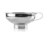 Lacor - 62517 - Imbuto per inceppamento in Acciaio Inox 18/10, Imbuto con collo largo, Ideale per trasferimento liquido, olio, marmellata, Ø13,5x6 cm, Grigio