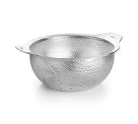 Lacor 62736 - Scolapasta in Acciaio Inossidabile 18/10 (Ø26 cm) con Manici, Multifunzione per Scolare, Filtrare e Setacciare,100% Impilabile e Adatto alla Lavastoviglie.