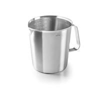 LACOR - 62741 - Caraffa graduata, misurino, misuratore dei liquidi, in acciaio inox, senza BPA, 11,5 cm, 1 l