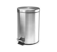 Lacor 63312- Pattumiera Inox con Pedale e Coperchio 12 Litri | Realizzato in acciaio inossidabile alimentare; alta resistenza alla corrosione e usura quotidiana in cucina